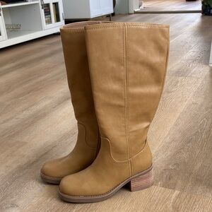 NWT Joie Tall Tan Heeled Boots